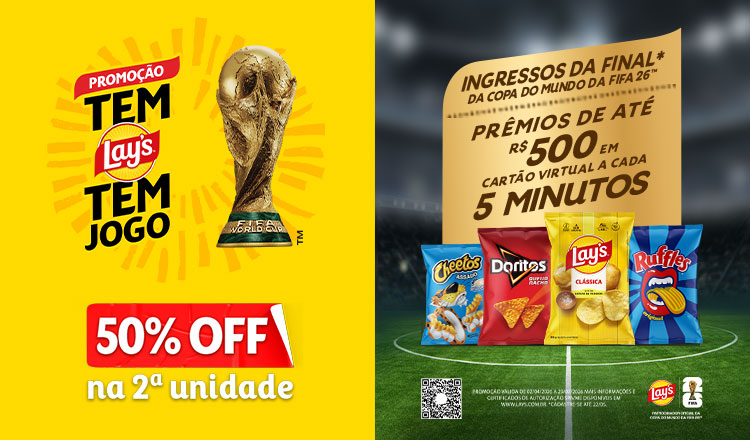 Salgadinhos Pepsico de 29/06 ate 05/07